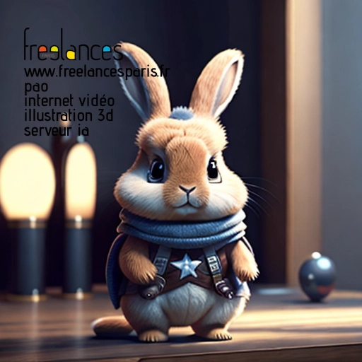 Pao internet vidéo illustration 3d serveur intelligence générative freelance paris studio de création 5T2WT010